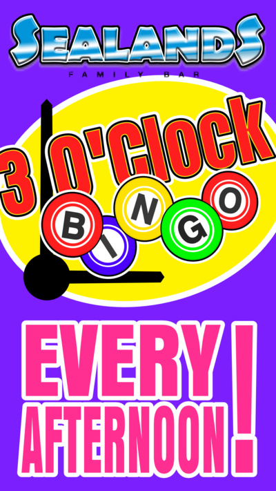 3 O'clock Bingo 29